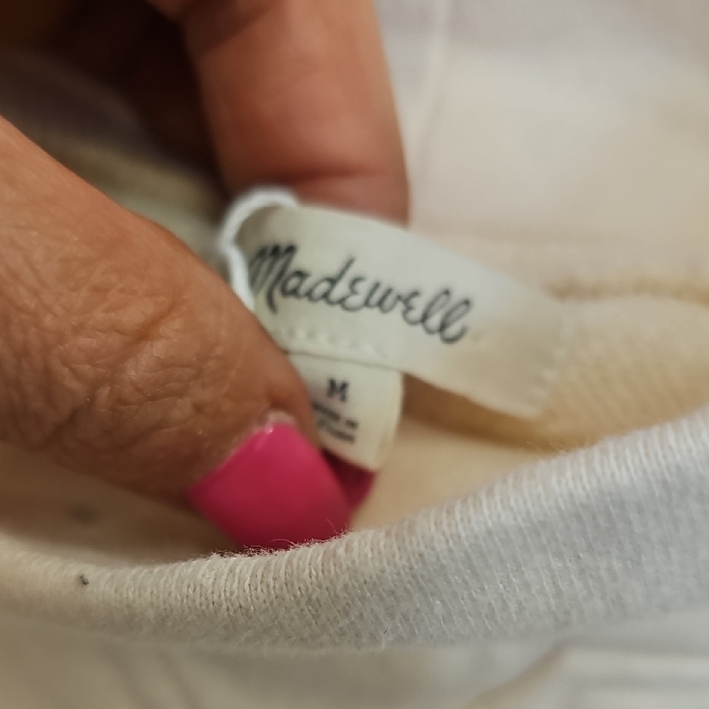 Madewell, Warm, Winter, Yoga, Workout, Spring, Sweatshirt, Sleep, Spring, Cream - Picture 2 of 6